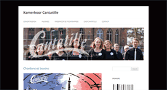 Desktop Screenshot of cantatille.be